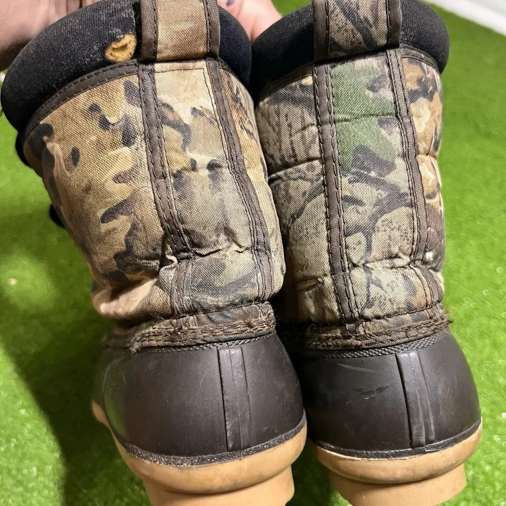 Vintage Camo‎ Duck Boots Mens SZ 9 Real Tree Thinsulate USA Made Hunting Outdoor